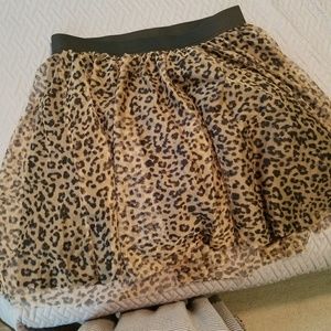 Torrid Leopard Tulle skirt